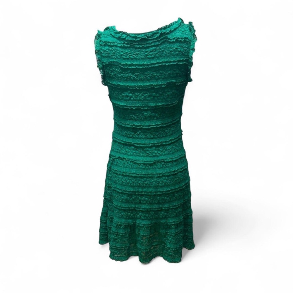 Max Edition Green Lace Sleeveless Midi Dress - Picture 2 of 8